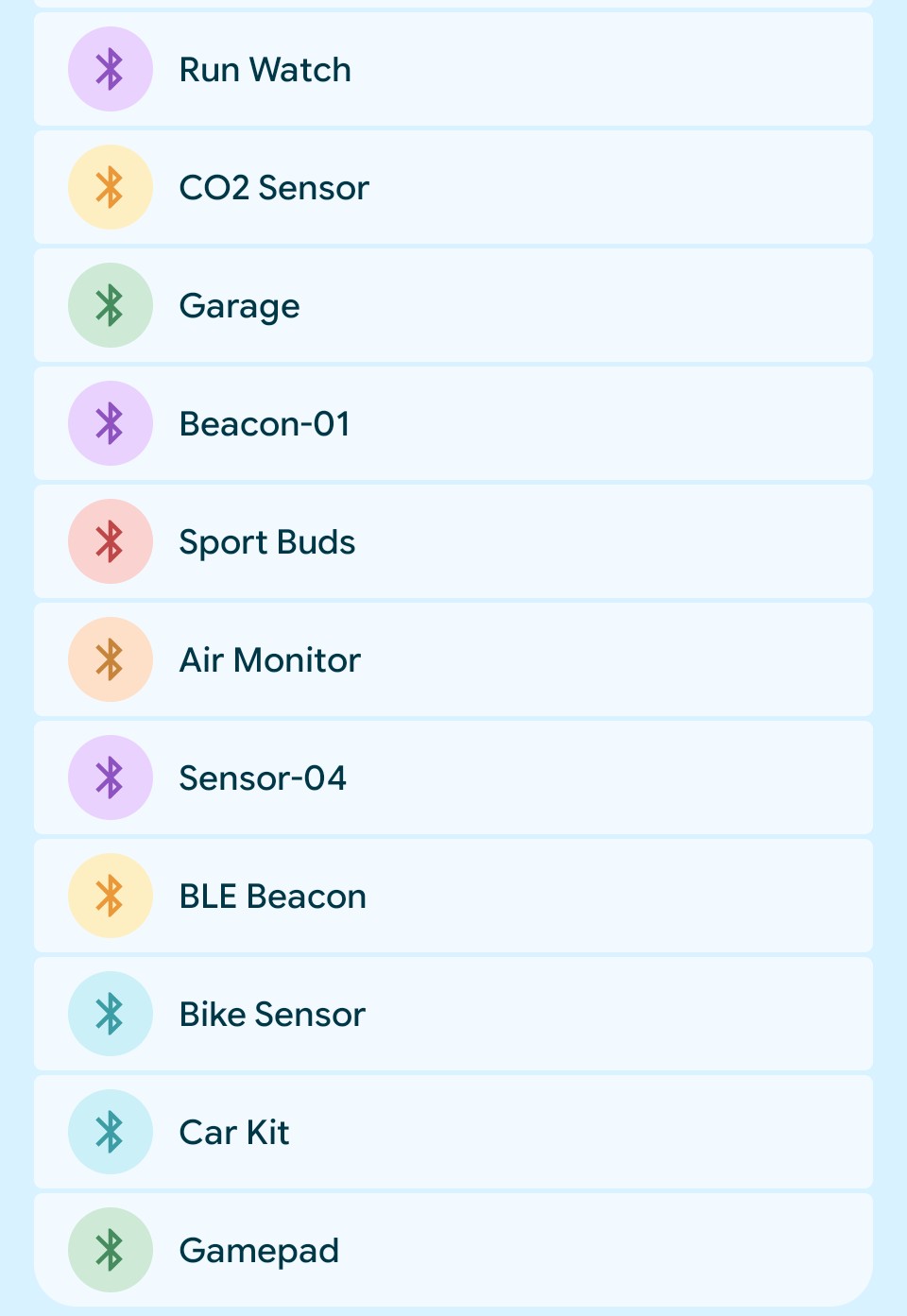 BTPrivacy visible BLE devices